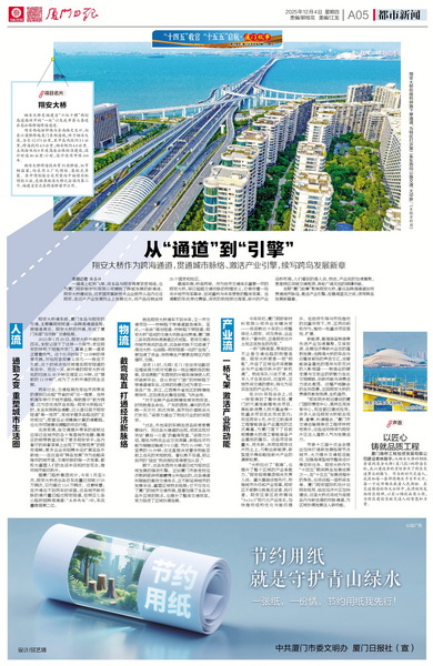 1205【集團(tuán)黨辦】廈門(mén)日?qǐng)?bào)：從“通道”到“引擎”翔安大橋作為跨海通道，貫通城市脈絡(luò)、激活產(chǎn)業(yè)引擎，續(xù)寫(xiě)跨島發(fā)展新章_調(diào)整大小.jpg
